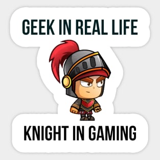 Geek in real life night in gaming #1 Sticker